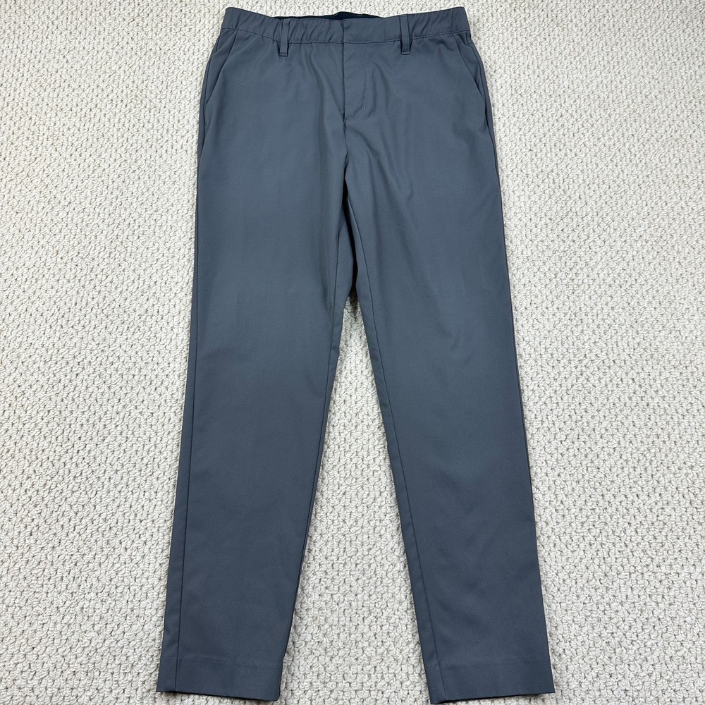 BYLT Pants Mens 34 Dark Gray Premium Basics Executive Tapered Trousers Casual